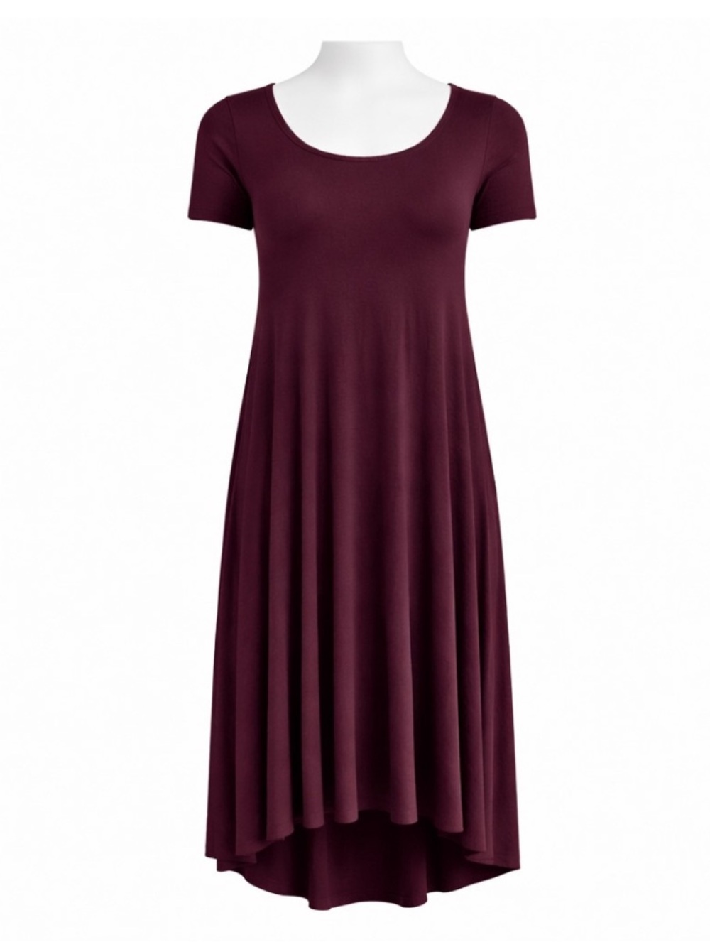 Size 0X Torrid Women’s Supersoft Hi-Low A-Line Dress Purple Plus Size Midi